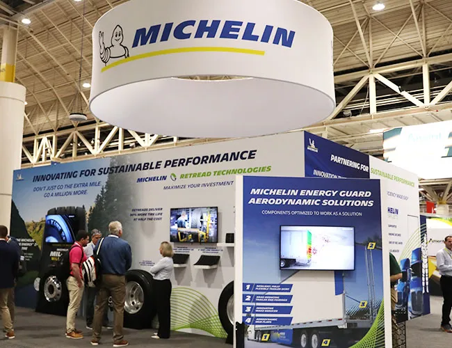 Michelin display at industry show