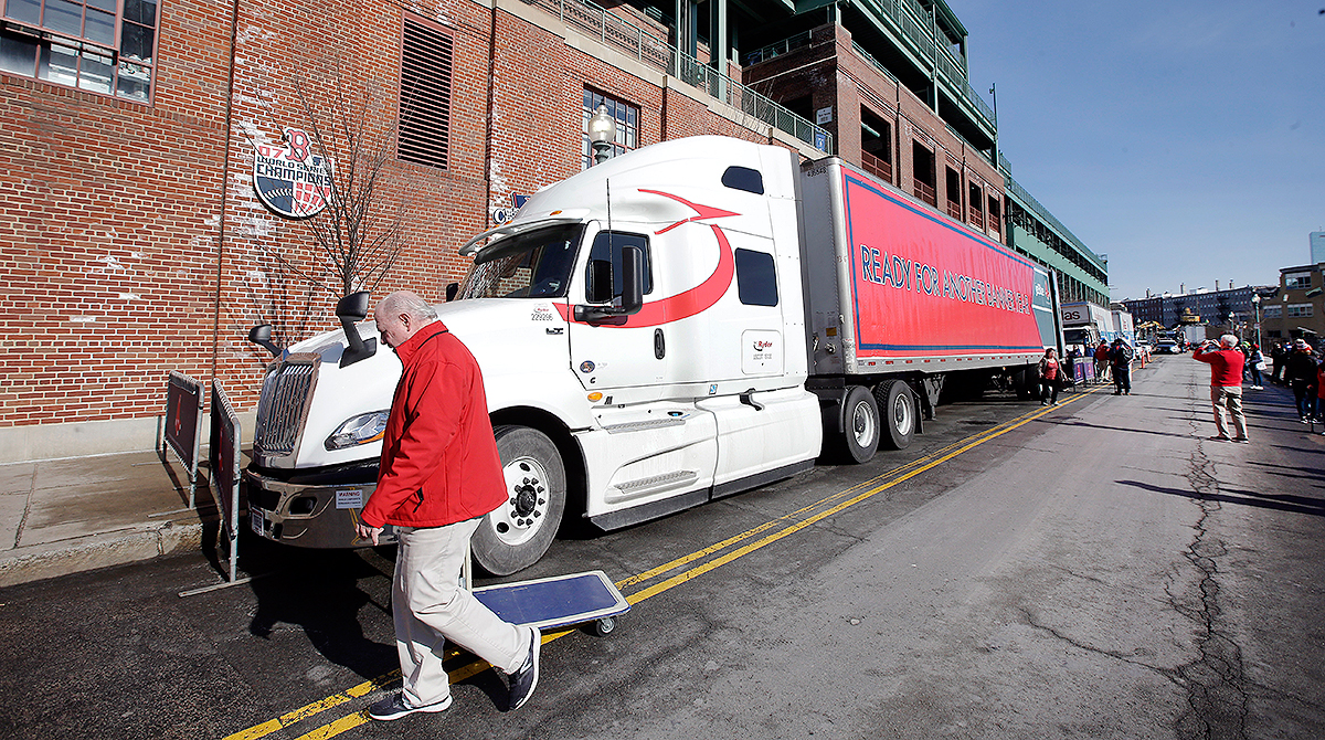 the Super Bowl Boston Celebrates Truck Day Transport Topics