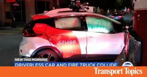 Cruise Robotaxi Collides With San Francisco Firetruck 