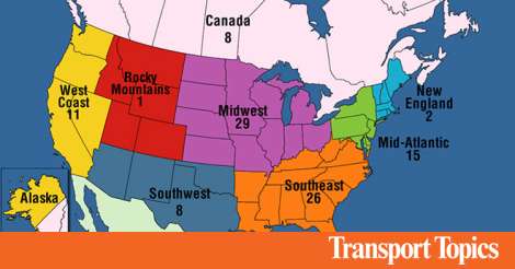 Interactive Map: Where the 2024 Top 100 Logistics Companies Are in ...