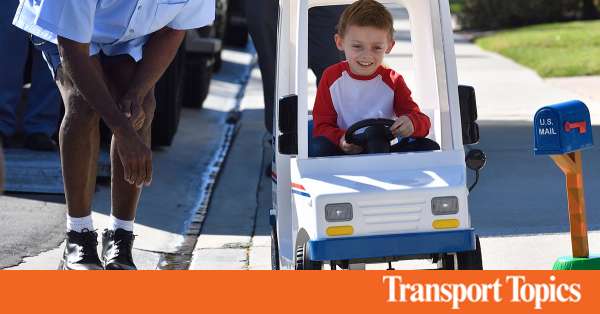 Young Fan of USPS Gets Own Mini-Mail Truck