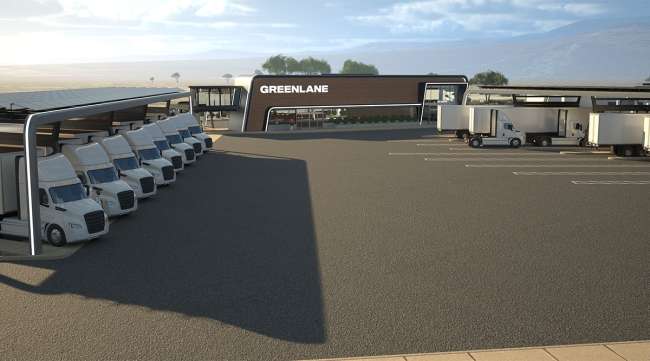 Rendering of a Greenlane charging station