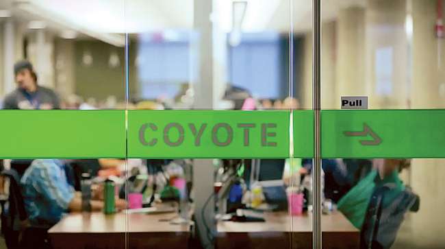 Coyote Logistics door