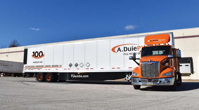 A. Duie Pyle tractor trailer