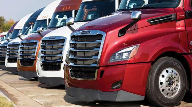 Used Freightliner lineup