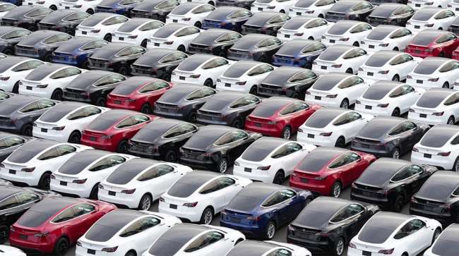 Tesla lot