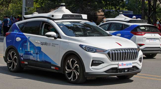 Baidu Apollo robotaxis in Beijing