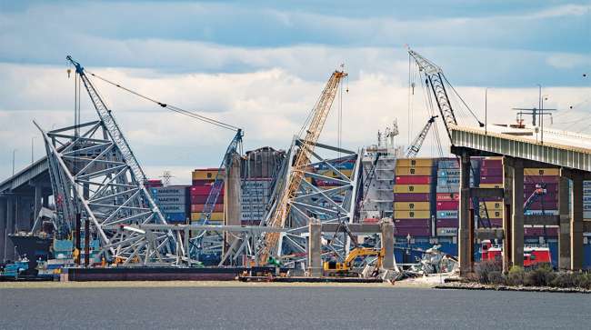 Baltimore bridge damage