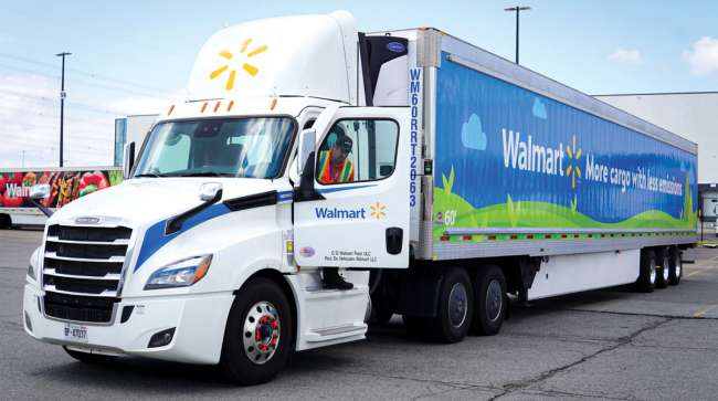 Walmart tractor-trailer