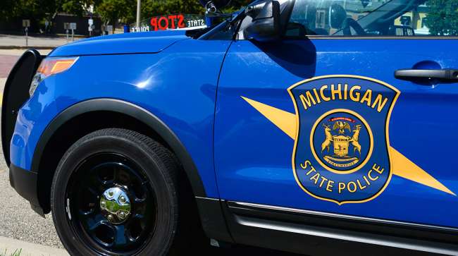 Michigan State Police car