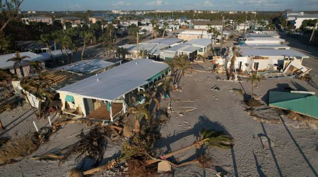 Hurricane Milton damage