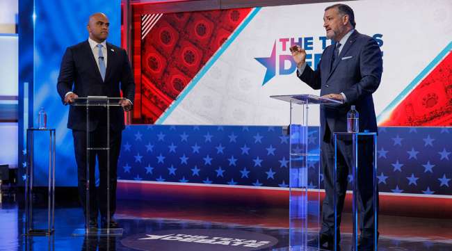 Colin Allred and Ted Cruz