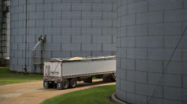 Soybean truck