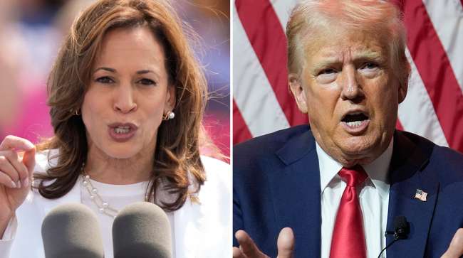 Kamala Harris, Donald Trump