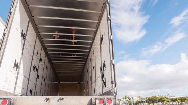 Getty image of empty trailer