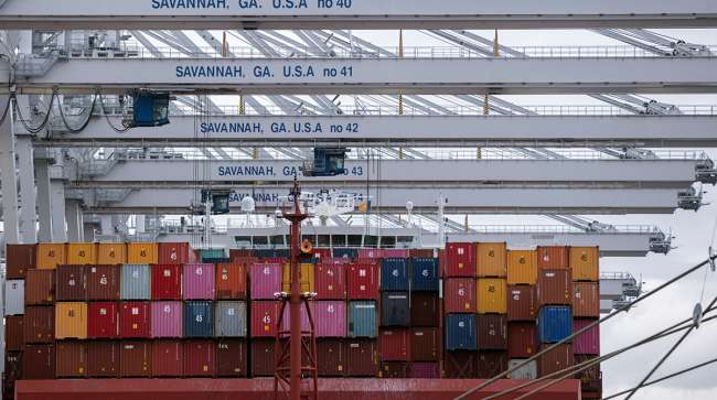 containers at Port Savannah