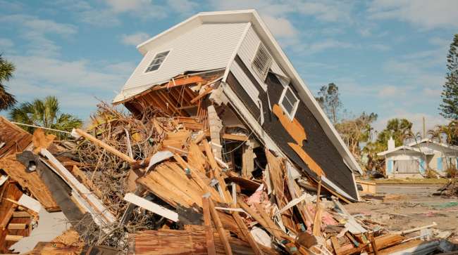 Hurricane Milton destruction