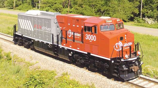 Electric Wabtec locomotive