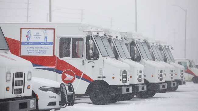 Canada Post trucks