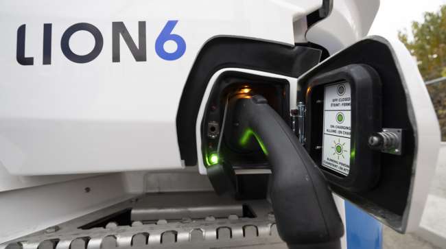 Lion 6 electric truck charging