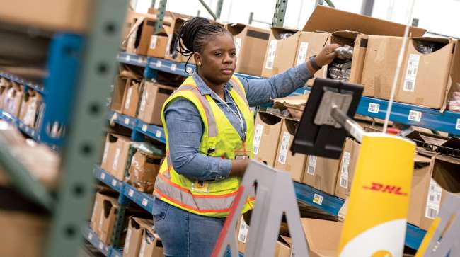 DHL worker