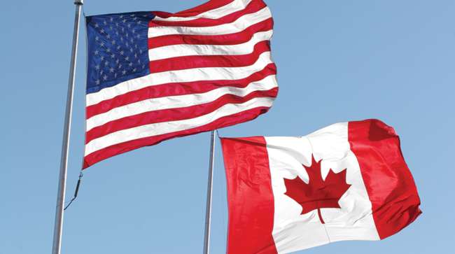 US/Canada flags