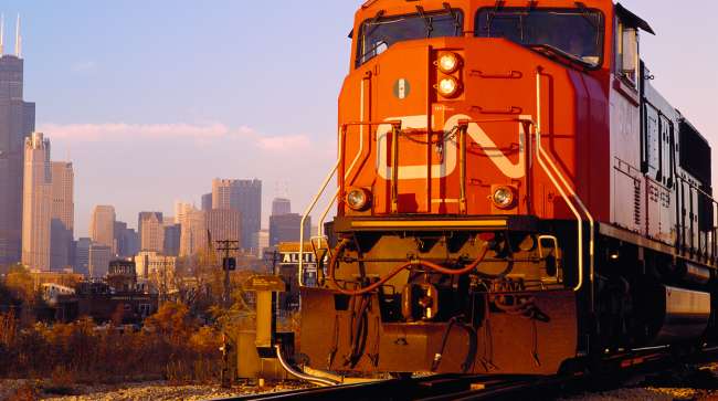 CN railway train