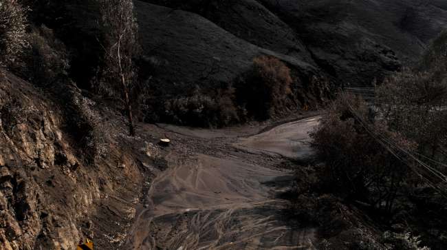 Topanga Canyon Rd. mudslide