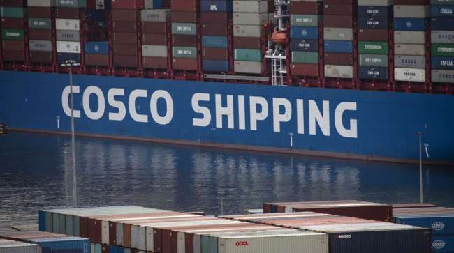 Cosco ship