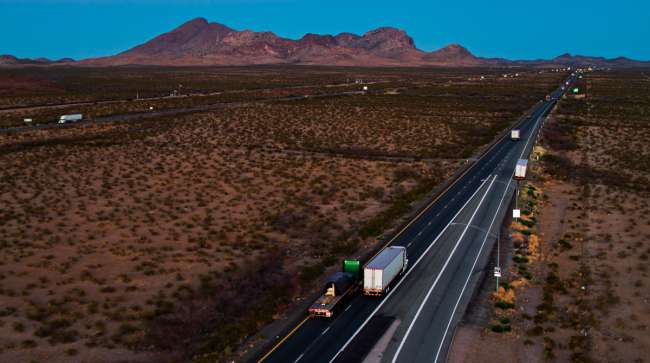 I-10 near Arizona-New Mexico border