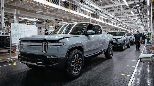 Rivian production line