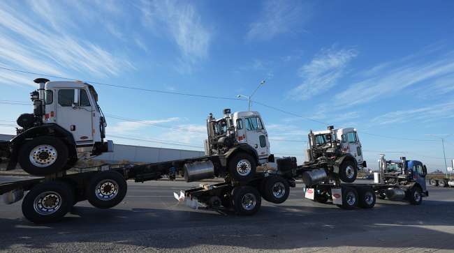 trucks cross border