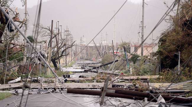 Humacao, Puerto Rico, after Hurricane Maria