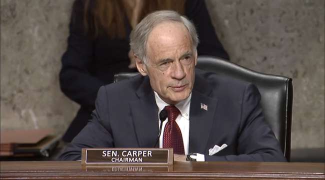 Sen. Tom Carper leads EPW hearing