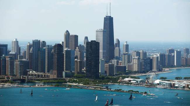 Chicago lakefront skyline