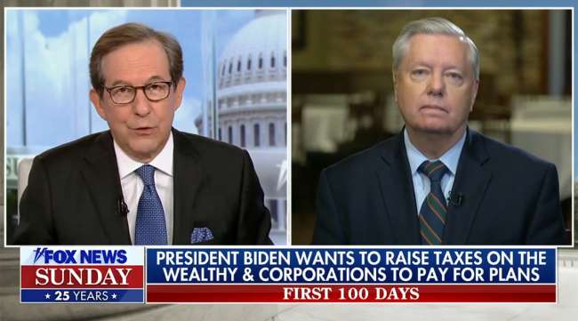 Lindsey Graham speaks with Chris Wallace of Fox News