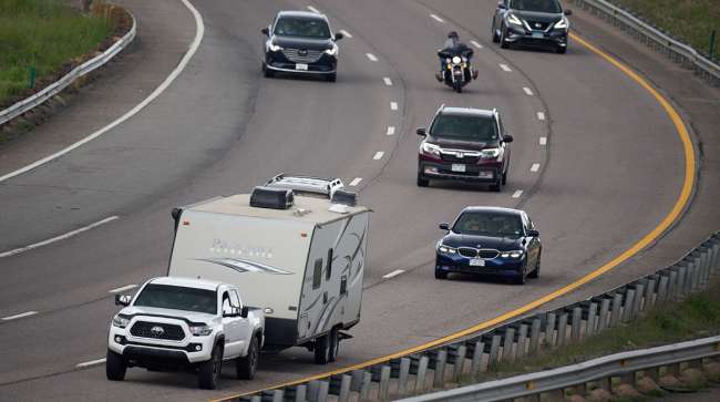 vehicles on highway