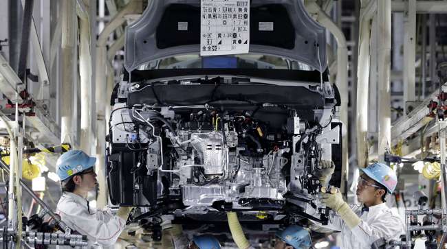 Japan Production Jumps by Record as Car Manufacturing Rebounds