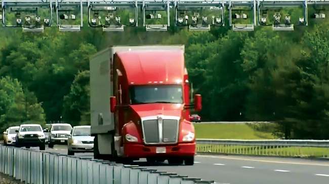 Truck at Rhode Island toll