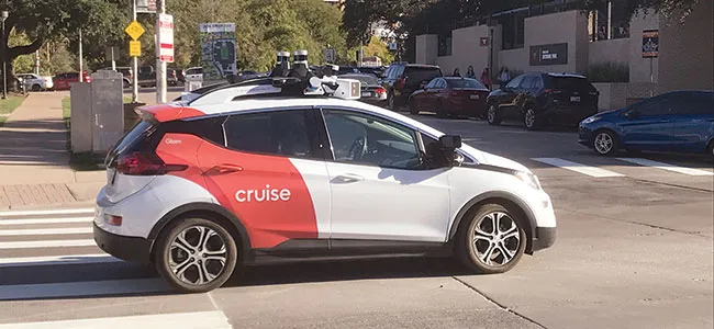 A Cruise autonomous vehicle