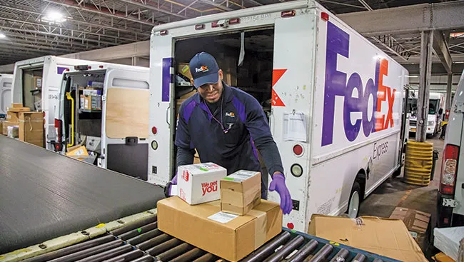 FedEx delivery driver
