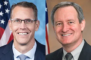 Rep. Randy Feenstra (left), Sen. Mike Crapo