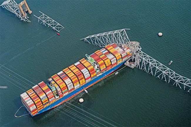 Baltimore bridge damage