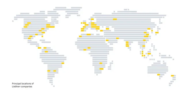 Principal locations of Liebherr companies