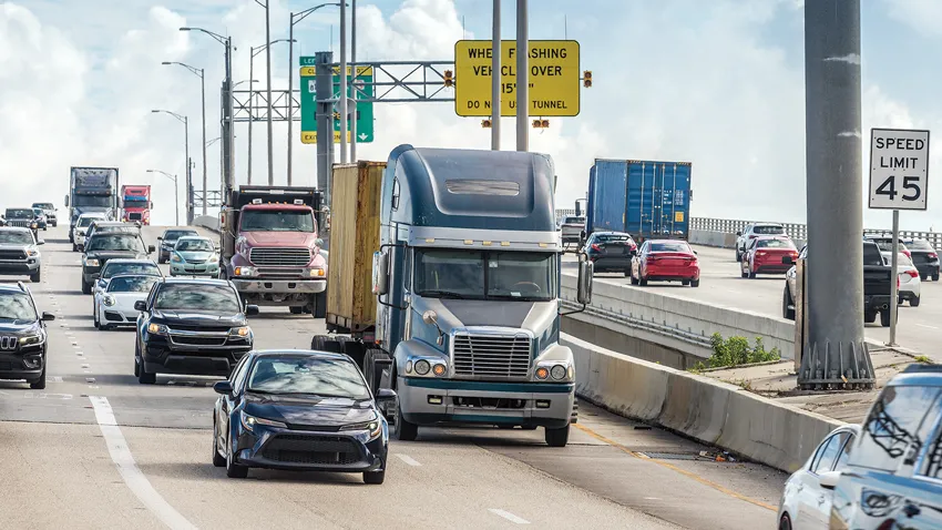 Vehicles on highway