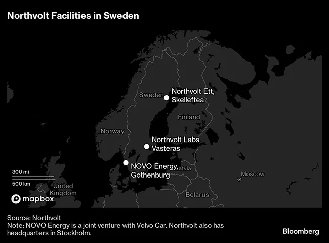 Northvolt map