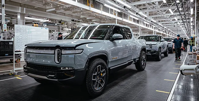 Rivian production line