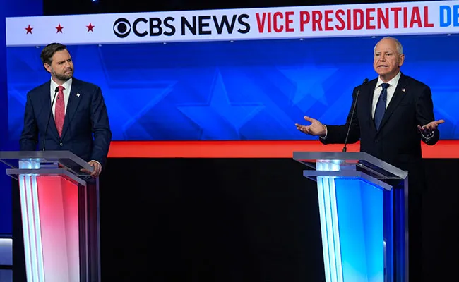 J.D. Vance and Tim Walz