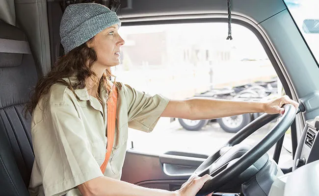 Female truck driver