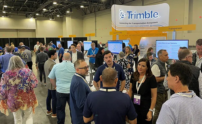 Trimble exhibit booth